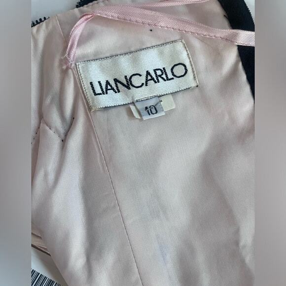 Liancarlo Nude and Black Lace Strapless Dress Women Size 10 8 - Picture 8 of 8